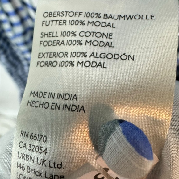 Anthropologie Peregrine Blue and White Midi Dress 3X NWT - Picture 11 of 11